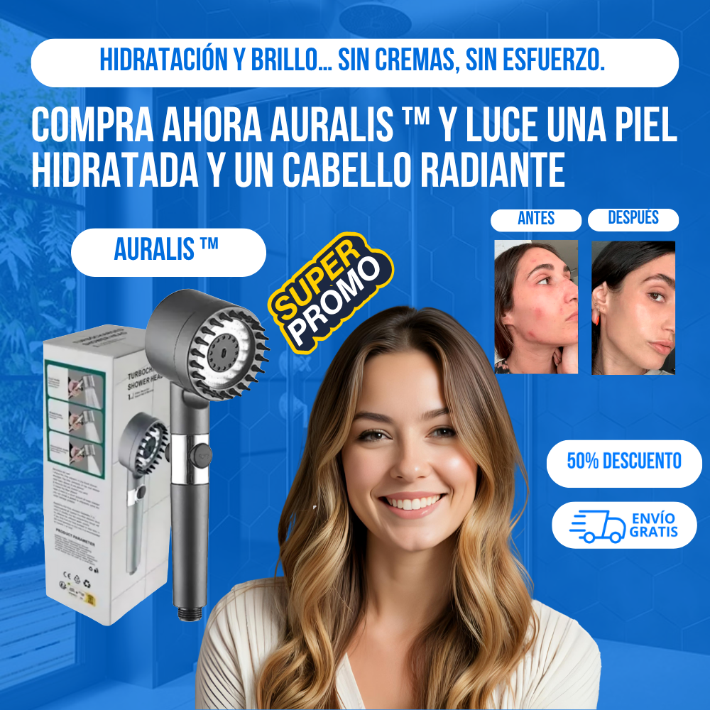 CABEZAL DE DUCHA AURALIS™ - PIEL Y PELO MÁS SUAVES DESDE EL PRIMER USO