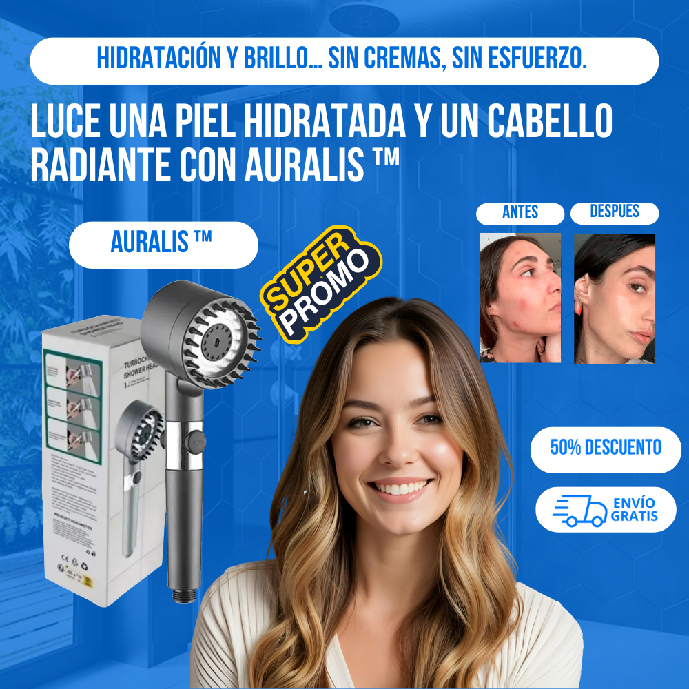 CABEZAL DE DUCHA AURALIS™ - PIEL Y PELO MÁS SUAVES DESDE EL PRIMER USO