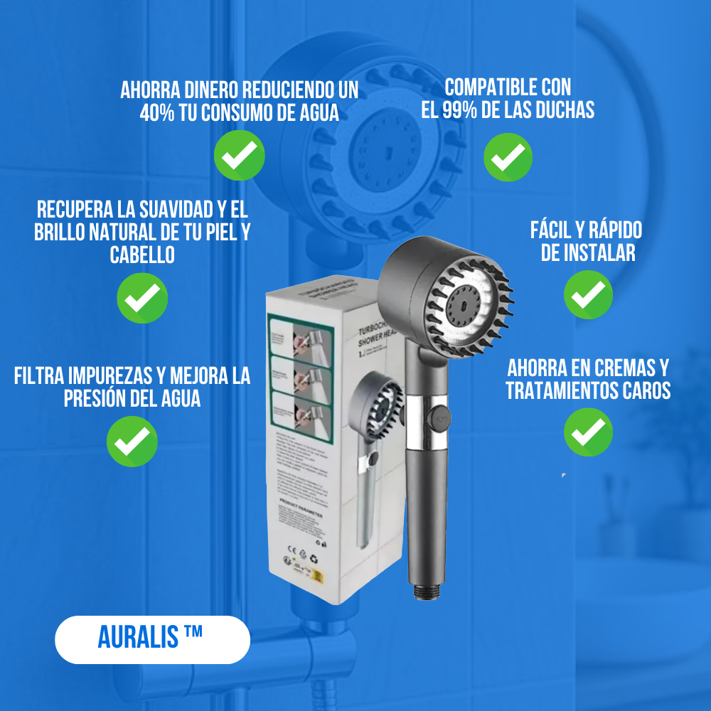 AURALIS™ -  Piel y Cabello más Suaves desde la Primera Ducha