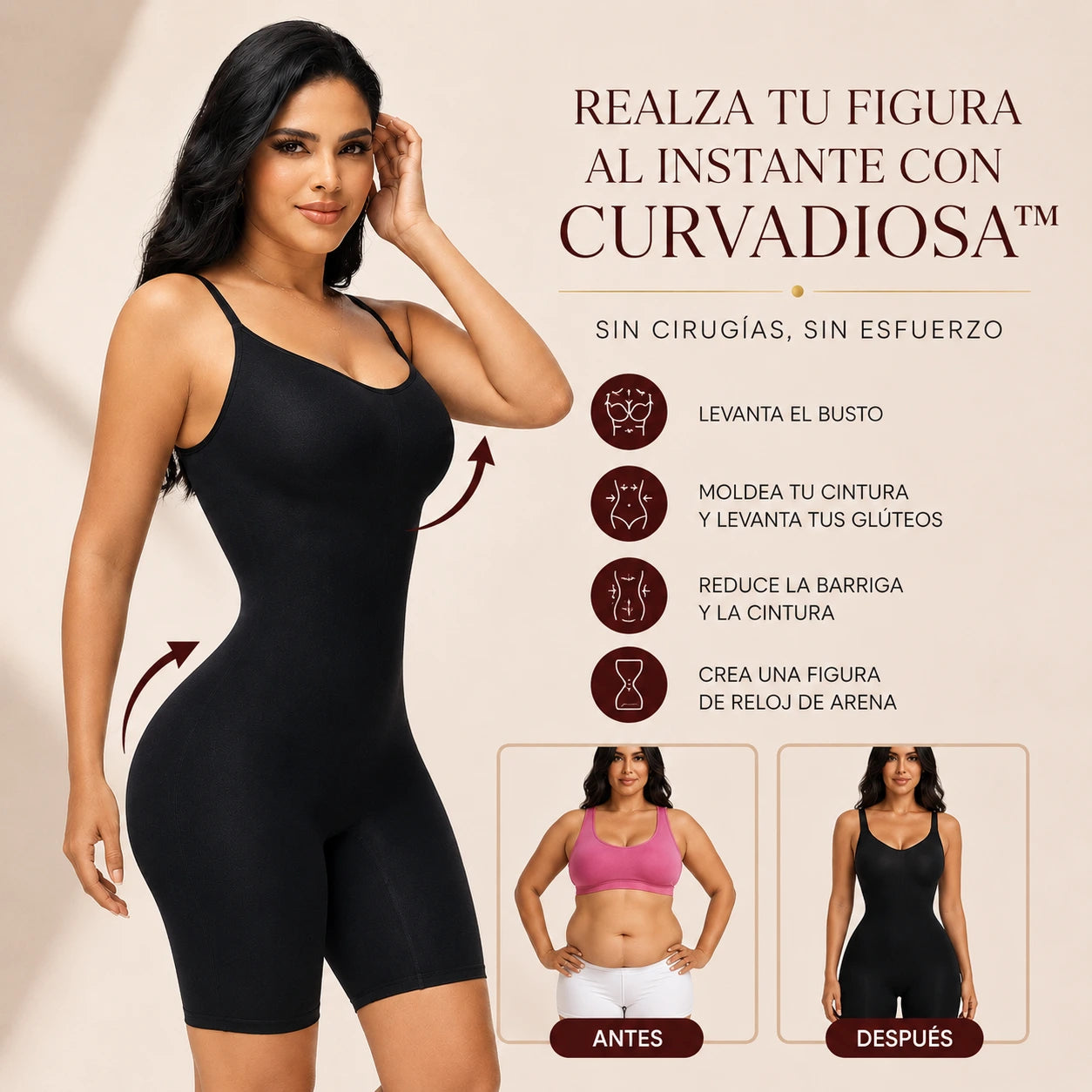 Faja Moldeadora | Transforma tu Figura en Segundos con CurvaDiosa™