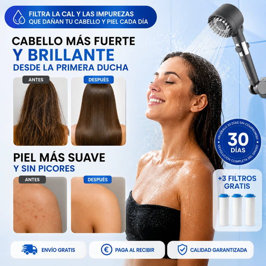 AURALIS™ – Recupera el Brillo Natural de tu Cabello y la Suavidad de tu Piel desde la Primera Ducha