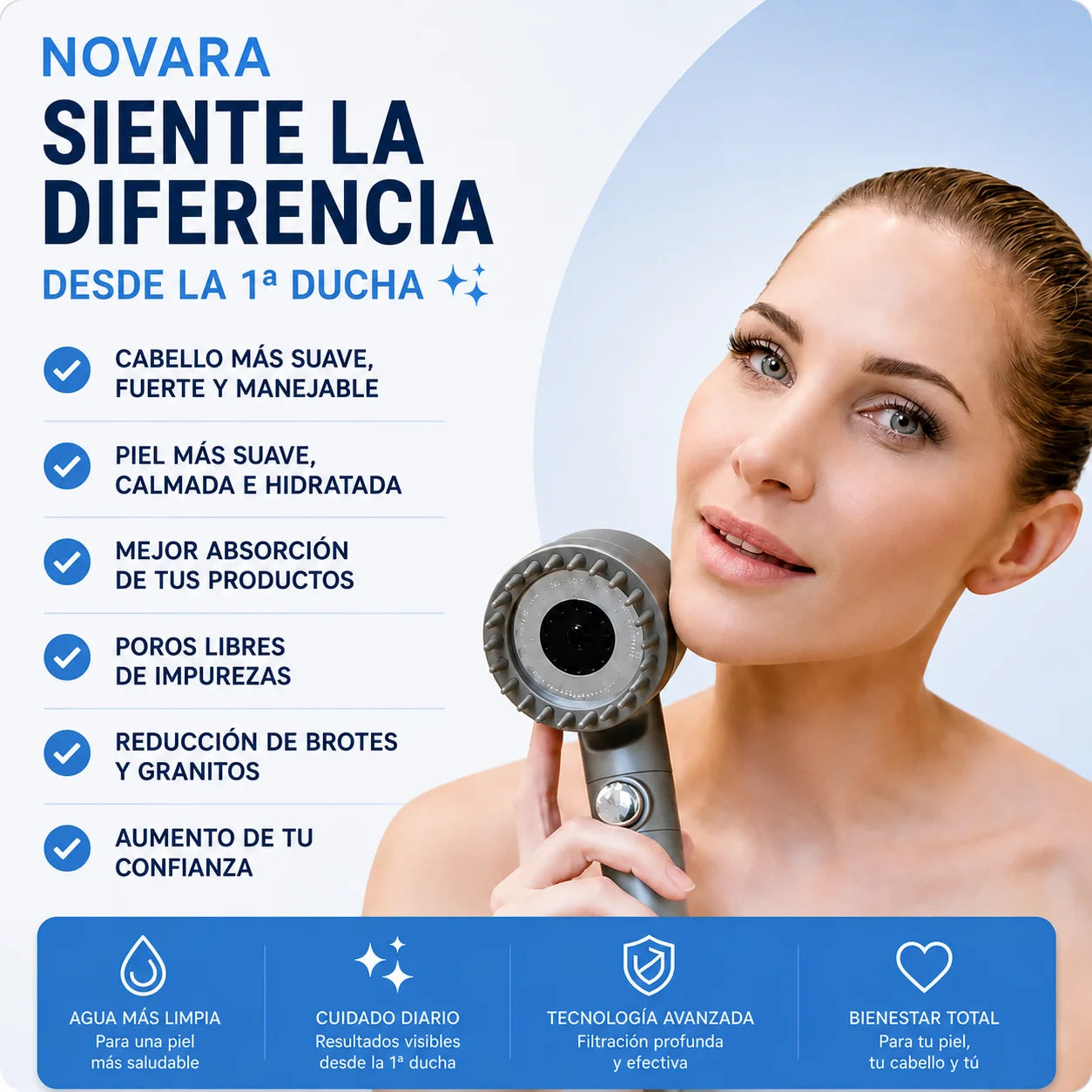 Piel y Cabello más Suaves y Radiantes desde la Primera Ducha con AURALIS™
