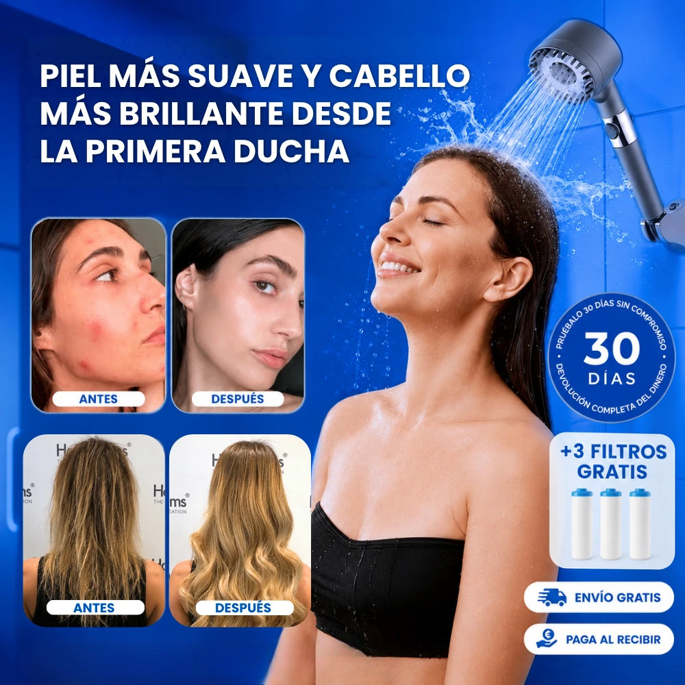 Piel y Cabello más Suaves y Radiantes desde la Primera Ducha con AURALIS™