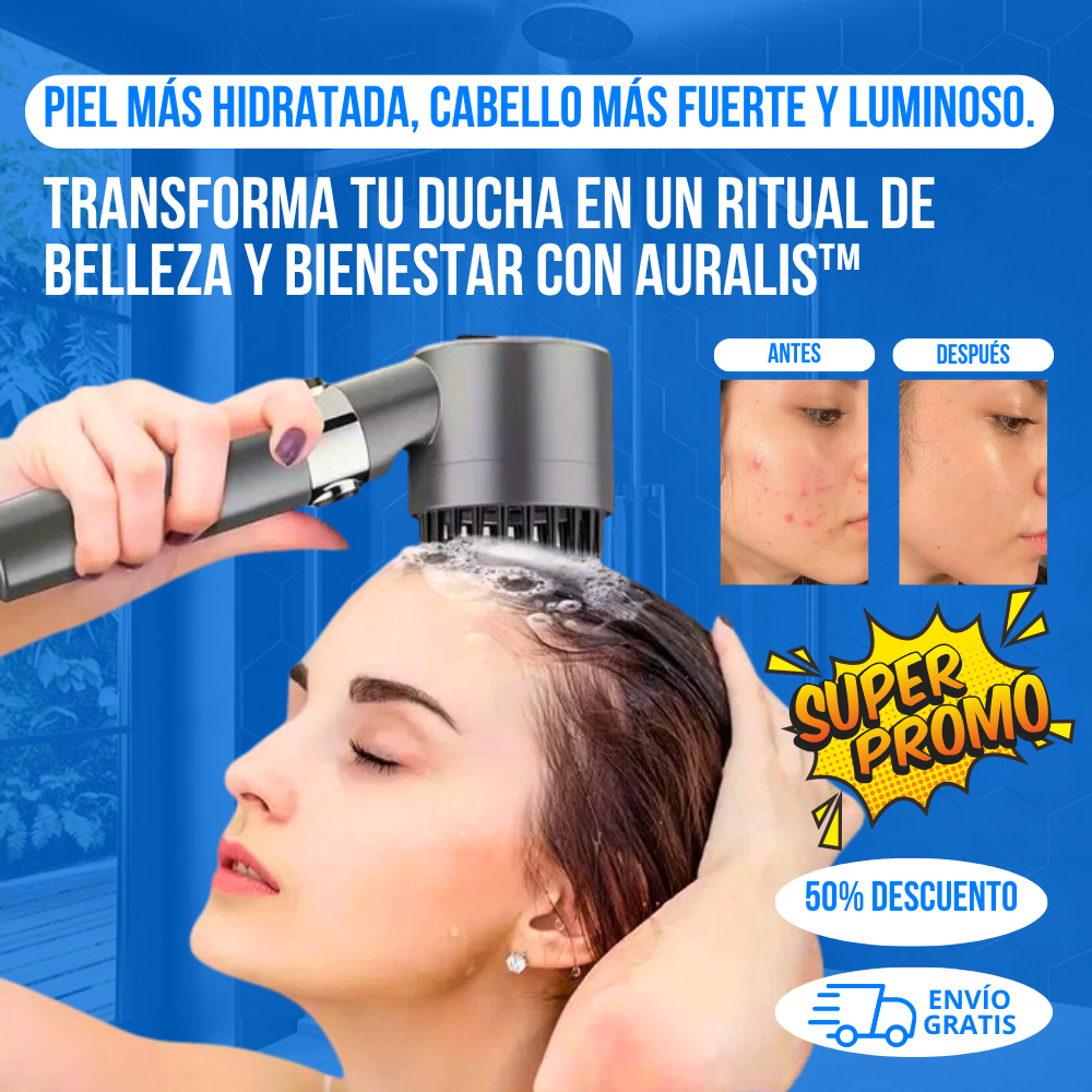CABEZAL DE DUCHA AURALIS™ - PIEL Y PELO MÁS SUAVES DESDE EL PRIMER USO