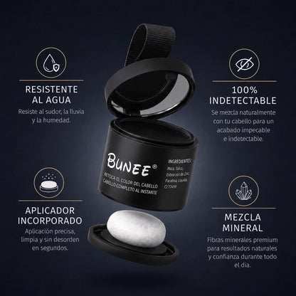 Bunee® - Pelo Más Denso en Solo 30 Segundos Sin Que Nadie Lo Note