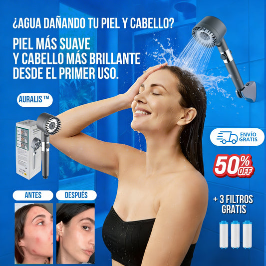 AURALIS™ - Piel Y Cabello Más Suaves y Radiantes desde la Primera Ducha